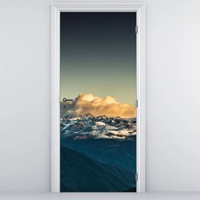 Fototapet pentru ușă - Vârfurile munților (95x205cm)