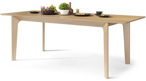 Mazzoni BARI Stejar Natural 180x90 cm (+2 inserții 45 cm) - MASĂ DE LEMN ÎN STIL JAPONEZ/SCANDINAV EXTENSIBILĂ PÂNĂ LA 270 cm!