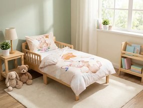 Lenjerie de pat din bumbac pentru patut BUNNY STAR bej Dimensiune lenjerie de pat: 40 x 60 cm | 100 x 135 cm