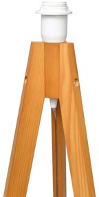 Lampadar HELEN 1xE27/15W/230V crem/auriu/stejar