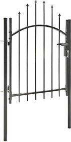 vidaXL Poarta de gradina Woerden oțel 1x1 m negru
