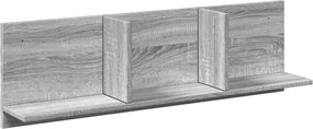 vidaXL Dulap de perete, gri sonoma, 100x16,5x30 cm, lemn prelucrat