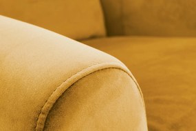 Fotoliu recliner Agustin 2 velvet mustariu H107 cm