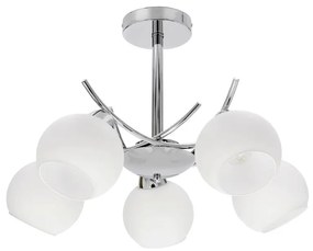 Lustră pe tijă AMOS 5xE27/40W/230V crom lucios