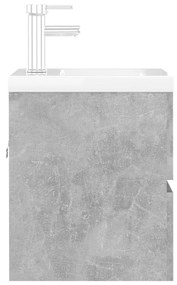 Dulap cu chiuveta incorporata, gri beton, PAL Gri beton, 41 x 38.5 x 45 cm
