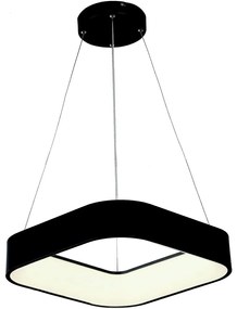 Lustră LED pe cablu LED/30W/230V 3000K 45x45 cm negru