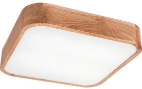Plafonieră OAK SQUARE 4xE27/15W/230V 45x45 cm stejar