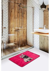 Covoraș de baie roz 40x60 cm Pink Pug – Foutastic