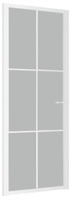 Usa de interior, 83x201,5 cm, alb, sticla mata si aluminiu 1, white and frost, 83 x 201.5 cm, Grila 3x2
