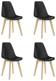 Set mobilier de bucatarie, 5 piese, negru 5, Negru