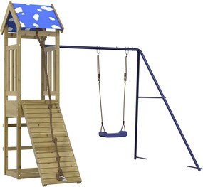 vidaXL Set de joacă pentru exterior, lemn de pin impregnat