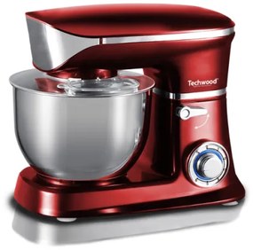 Mixer planetar Techwood TCDR-135, 6.5L, 1300W, 6 trepte viteza + Impuls, Inox