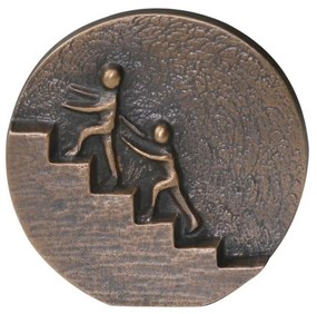 Relief bronz "Impreuna ajungem in TOP"