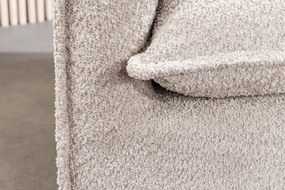 Canapea confortabila cu sezlong dreapta Heaven 255cm, boucle sampanie bej