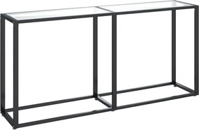 vidaXL Masă consolă, transparent, 160x35x75,5 cm, sticlă securizată