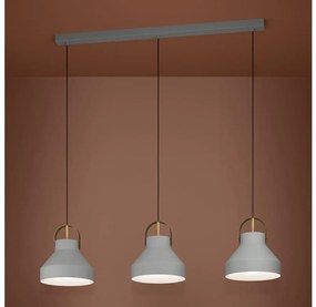 Lustră pe cablu Eglo 390227 ESTEPONA 3xE27/40W/230V gri