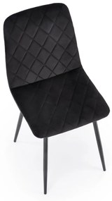 Scaun K525 velvet negru