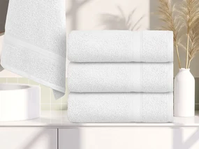 Prosop CLARYSSE ELEGANCE 60x110 cm alb, 100% bumbac