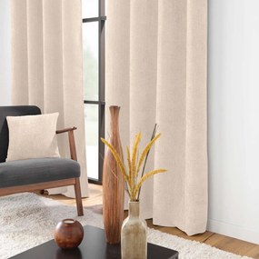 Draperie bej din janilie 140x260 cm Leo – douceur d'intérieur