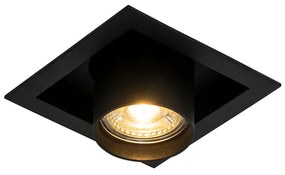 Set de 6 spoturi încastrate moderne negre reglabile - Roof