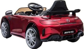 Masinuta Electrica cu acumulator pentru copii NOVOKIDS™ Mercedes AMG GTR , Roti din Cauciuc EVA, 3-8 ani , usi cu deschidere , Baterie12V, 2 Viteze,