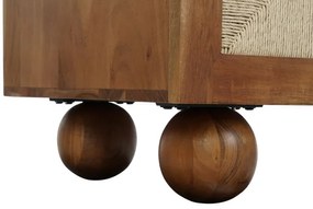 Bufet, natur, din lemn de acacia si rattan, Solea