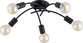 Lustră aplicată TORIZO 5xE27/15W/230V neagră