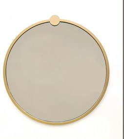 Oglindă Gold Metal Çerceve Yuvarlak Ayna A708