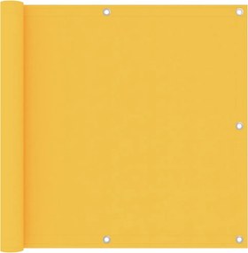 vidaXL Paravan de balcon, galben, 90 x 500 cm, țesătură oxford
