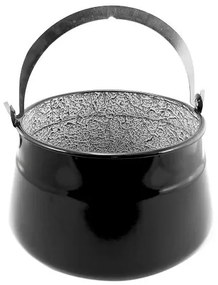 Ceaun emailat cu maner, fund plat, 20 L, Perfect Home
