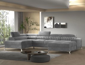 Colțar lemn masiv Formă U Extensibil Levi 347x202cm - Gojo 101, Dreapta