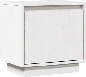 vidaXL Noptieră, alb, 40x30x40 cm, lemn masiv de pin