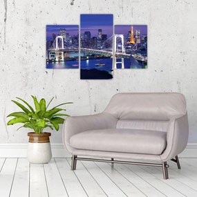 Tablou metropolei nocture (90x60 cm)