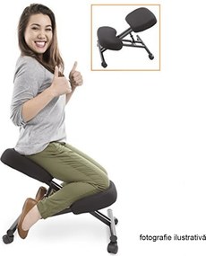 Scaun genunchi ergonomic, roz/ fag, GROCO