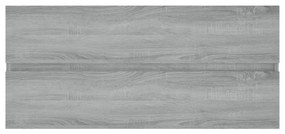 Dulap de chiuveta, sonoma gri, 100x38,5x45 cm, lemn prelucrat sonoma gri, Dulap pentru chiuveta, 1