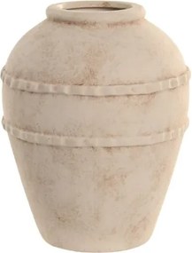 Vază decorativă, stil minimalist modern, culoare bej, din rășină, „Resin”