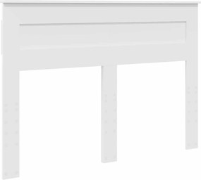 vidaXL Tăblie cap Alb 150 cm Lemn compozit