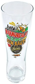 Pahar pentru bere EVITĂ MAHMUREALA 600ml