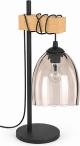 BRILAGI - Lampă de masă NUBILA 1xE27/40W/230V maro/negru/bej fumuriu