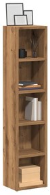vidaXL Dulap CD 2 buc. stejar artizanal 21x16x93,5 cm lemn prelucrat