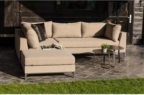 Canapea cu șezlong pe partea stângă pentru grădină Exotan Sicilie, bej