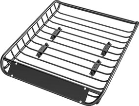 SPORTNOW Suport bagaje pentru acoperiș universal, coș de acoperiș cu protecție contra vântului, până la 150 kg, 116 x 92 x 11,5 cm pentru SUV-uri, camioane, Negru | Aosom Romania