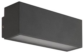 Redo 90096 - Aplica de exterior PLANIT LED/10W/230V 3000K IP54 antracit