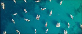 Tablou - Sailboats (120x50 cm)
