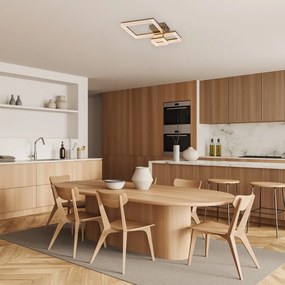 Plafoniera LED design geometric Amilia auriu