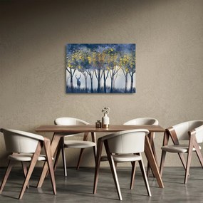 Tablou pe sticlă cerbul în pădure (70x50 cm)
