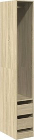 vidaXL Șifonier, stejar sonoma, 30x50x200 cm, lemn prelucrat