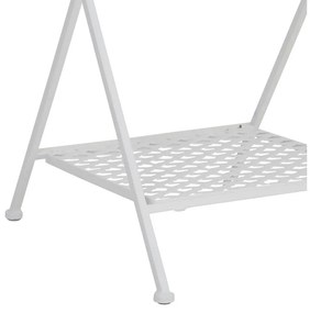 Masuta laterala pliabila din metal, H67 cm, Charmet White