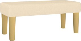 vidaXL Bancă, crem, 70x30x30 cm, textil