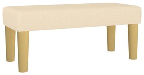 346629 vidaXL Bancă, crem, 70x30x30 cm, textil